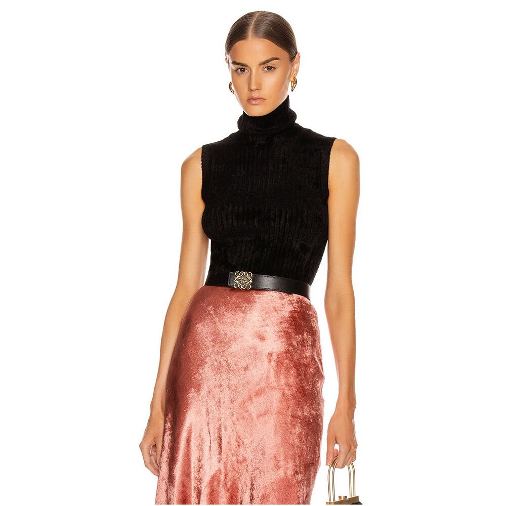 SIES MARJAN Saya Ribbed Turtleneck Sweater Black Small S